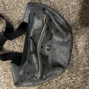 MCM Gray Leather Men's Bag